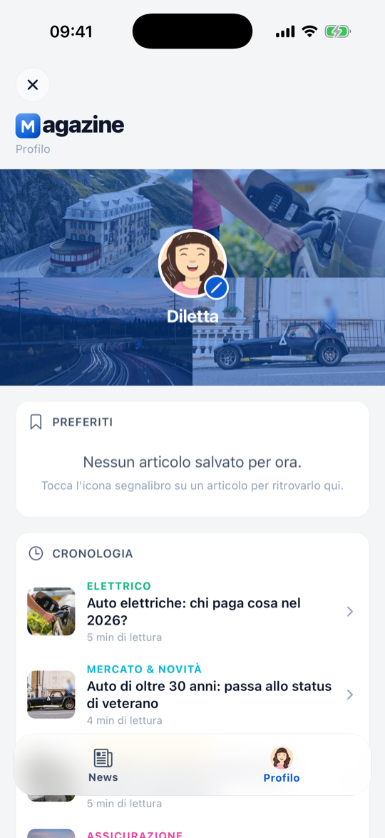 Magazine personalizzato con articoli mirati